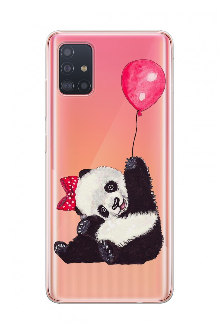 panda tasarimli samsung galaxy a51 telefon kilifi fms054