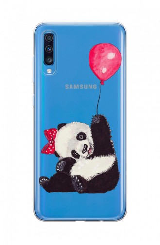 Panda Tasarımlı Samsung Galaxy A70 Telefon Kılıfı Fms054