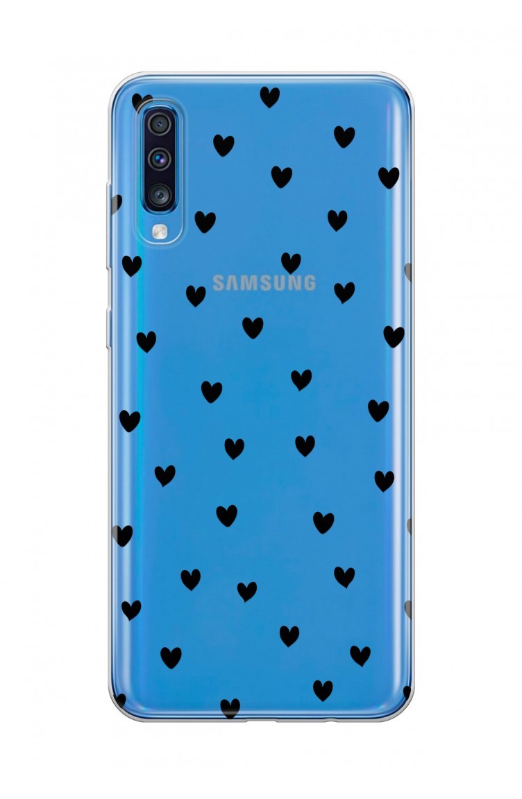 neon kalpler tasarimli samsung galaxy a70 telefon kilifi wd118