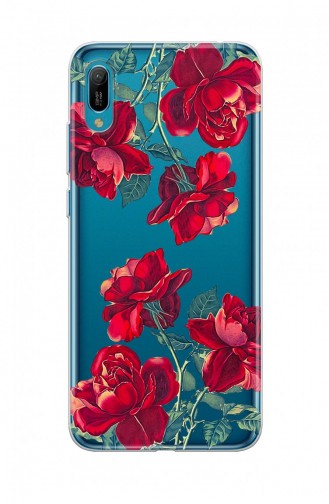 Kırmızı Çiçek Tasarımlı Samsung Galaxy S20 Fe Telefon Kılıfı Fmk114