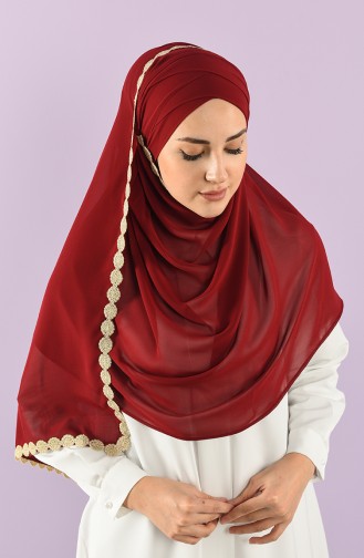 Weinrot Praktischer Turban 0008-7
