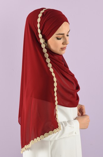 Weinrot Praktischer Turban 0008-7
