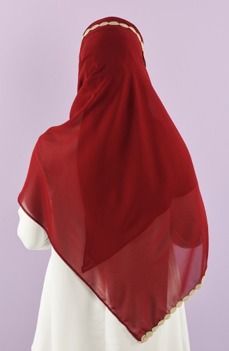 Weinrot Praktischer Turban 0008-7