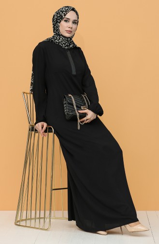 Robe Hijab Noir 8000-07