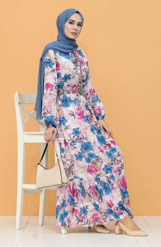 Purple Hijab Dress 1060-02