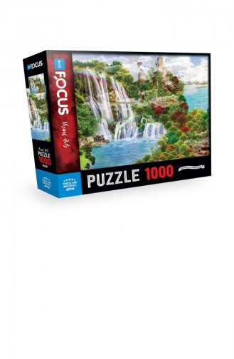 Blue Focus 1000 Parça Puzzle Forest Ans Waterfull 43125114853236