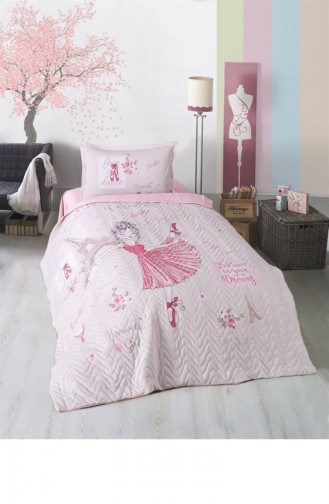 Pink Bed Cover Set 8681727079078