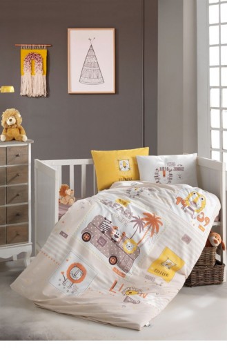 Clasy Bebek Nevresim Takımı Lion Sarı 8681727119583