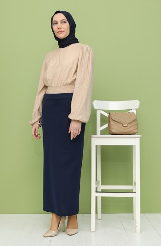 Navy Blue Rok 0202-05