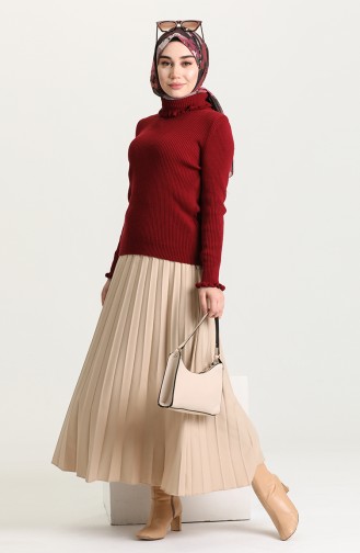 Claret red Trui 4281-06