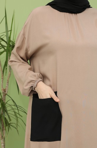 Cepli Tunik Pantolon İkili Takım 2349-06 Vizon