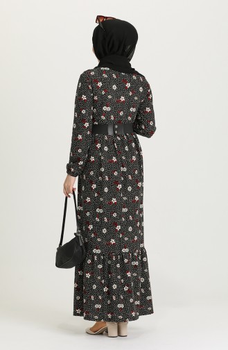 Black Hijab Dress 4300-01