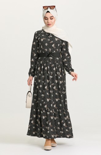Black Hijab Dress 4300-03