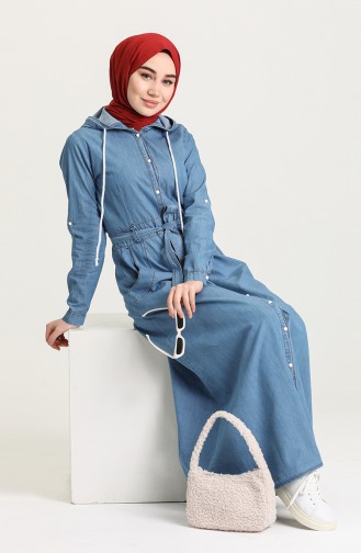 Jeans Blue İslamitische Jurk 6093-01