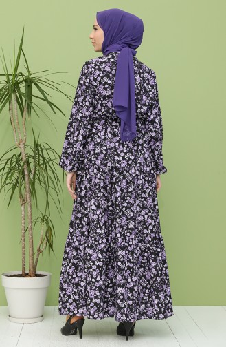Lila Hijab Kleider 5320-01