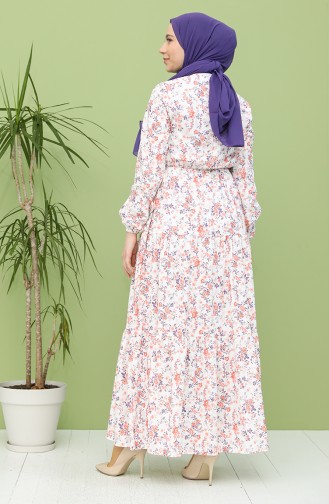 Naturfarbe Hijab Kleider 5320-02