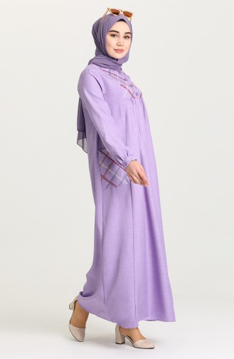 Lila Hijab Kleider 21Y8258-01