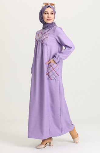 Lila Hijab Kleider 21Y8258-01