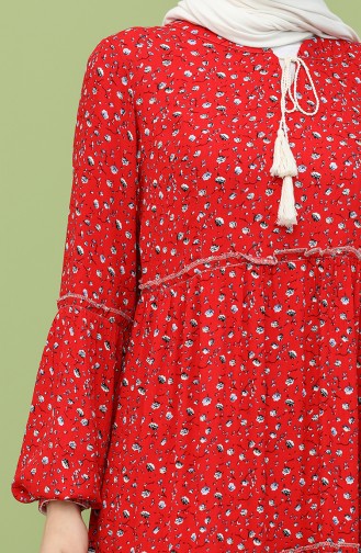 Red Hijab Dress 21Y8244-01