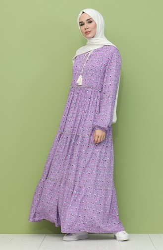 Violet Hijab Dress 21Y8244-02