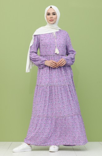 Lilac İslamitische Jurk 21Y8244-02