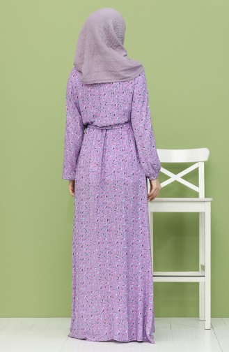 Lila Hijab Kleider 21Y8256-02