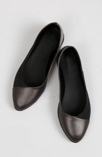 Gray Woman Flat Shoe 0182-06