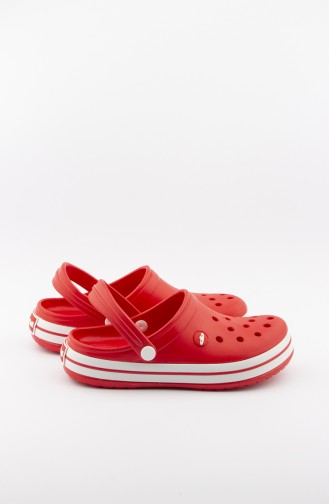 Red Summer slippers 3459.MM KIRMIZI-BEYAZ-KIRMIZI