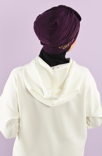 Plum Ready to Wear Turban 9021-03