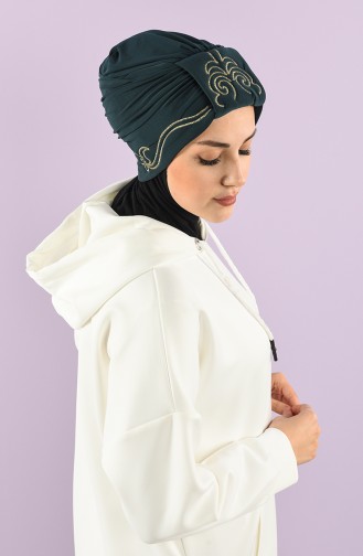 Smaragdgrün Praktischer Turban 9021-13