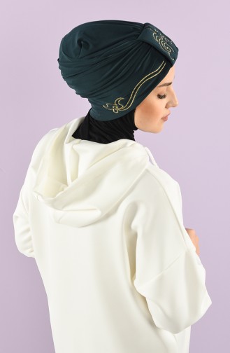 Smaragdgrün Praktischer Turban 9021-13