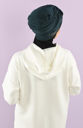 Smaragdgrün Praktischer Turban 9021-13