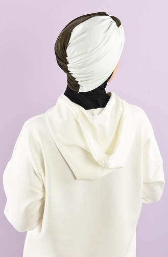 Khaki Praktischer Turban 9022-08