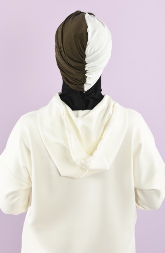 Khaki Praktischer Turban 9022-08