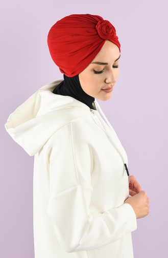 Rot Praktischer Turban 9025-02