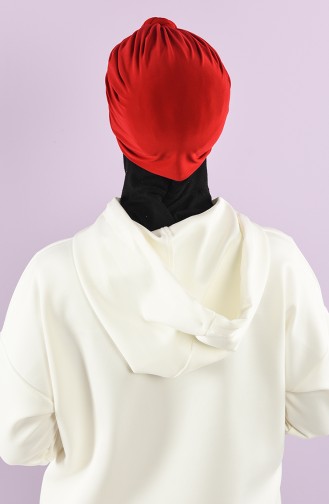 Rot Praktischer Turban 9025-02