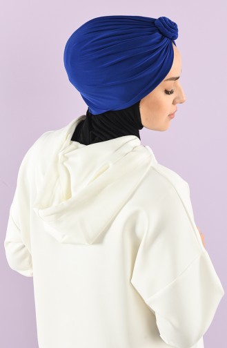 Saks-Blau Praktischer Turban 9025-06