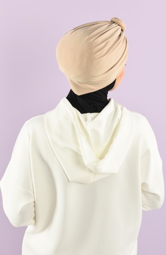 Beige Praktischer Turban 9025-10