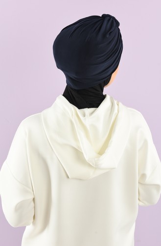 Dunkelblau Praktischer Turban 9025-16