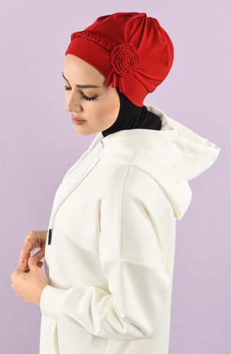 Rot Praktischer Turban 9026-09