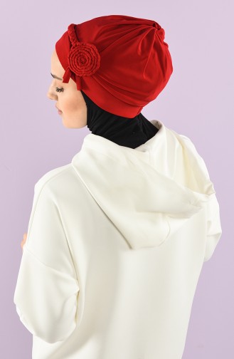 Rot Praktischer Turban 9026-09