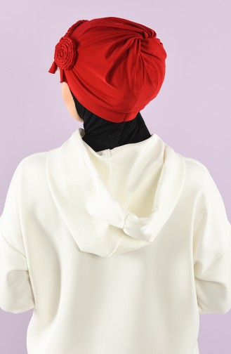 Rot Praktischer Turban 9026-09