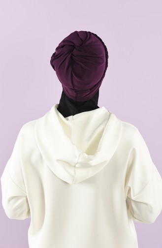 Plum Ready to Wear Turban 9026-13