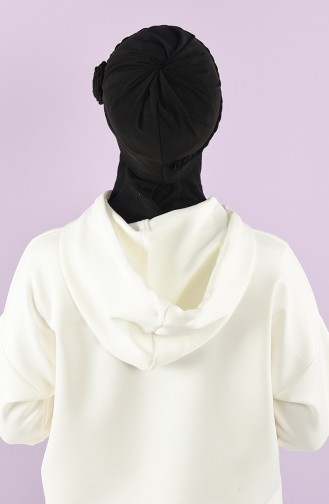 Schwarz Praktischer Turban 9026-15