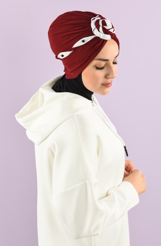 Weinrot Praktischer Turban 9027-03