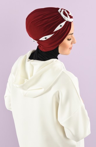 Weinrot Praktischer Turban 9027-03