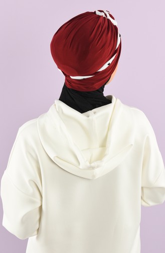 Weinrot Praktischer Turban 9027-03