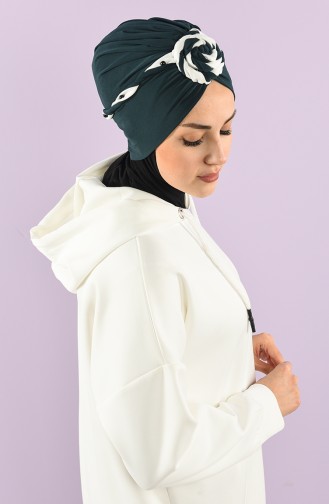 Smaragdgrün Praktischer Turban 9027-08