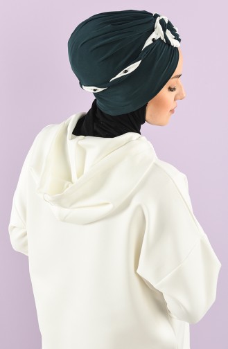 Smaragdgrün Praktischer Turban 9027-08