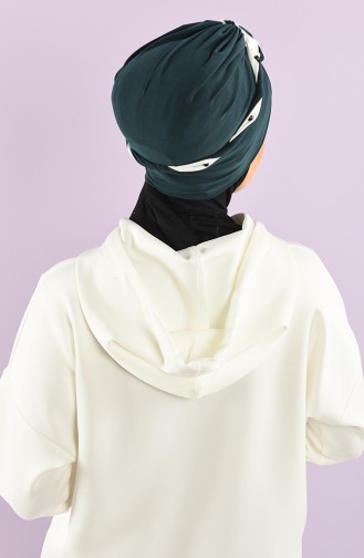 Smaragdgrün Praktischer Turban 9027-08